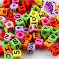 7 mm solid color acrylic alphabet beads children's toys for sale